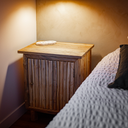 PIERRETTE - Chevet en branche de teck L50*l40*H60cm