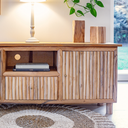 PIERROT - Buffet en branche de teck L150*l45*H60cm