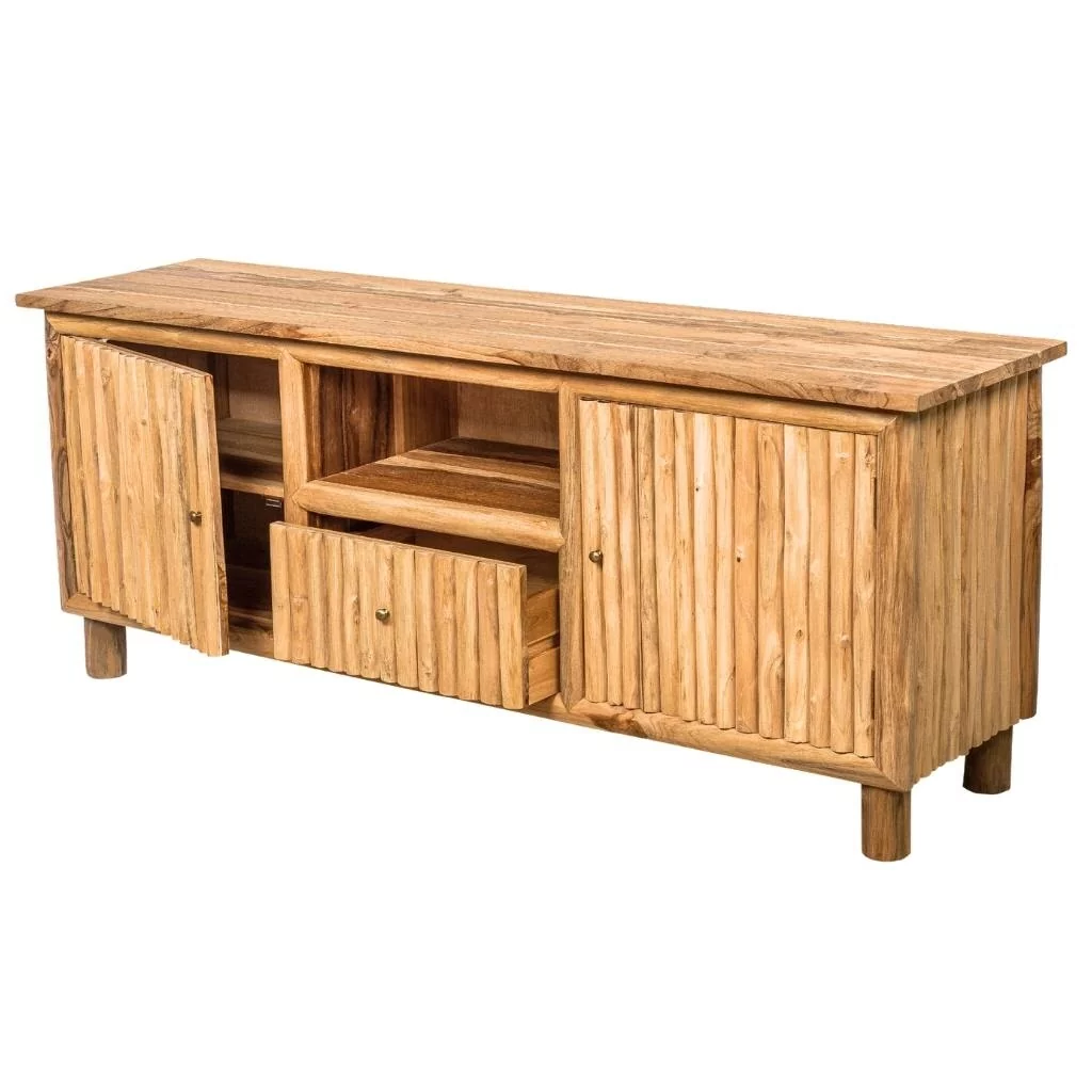 PIERROT - Buffet en branche de teck L150*l45*H60cm