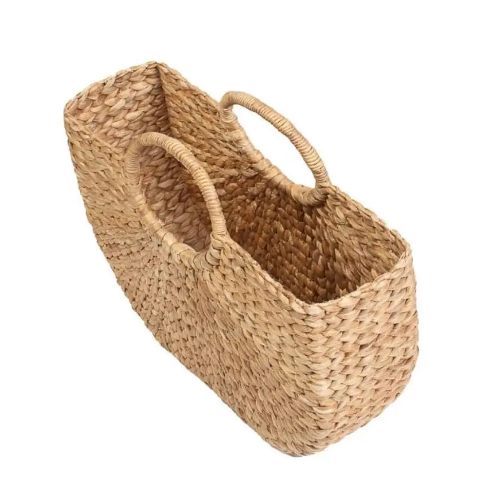 SUMMER - Sac tressé en jacinthe d'eau L47xl14xh43cm