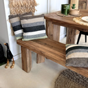 TICO - Banc en teck recyclé 220x40x45x4cm