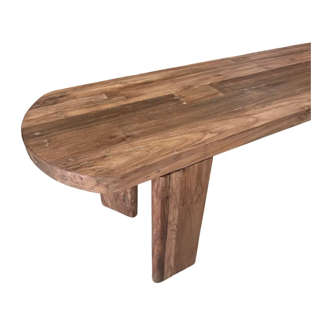 TICO - Banc en teck recyclé 220x40x45x4cm