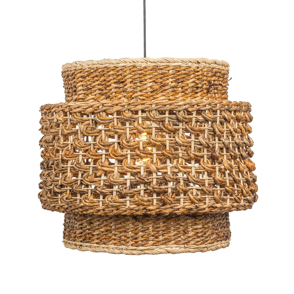 TINA - Suspension en feuilles de bananier D53*H45cm