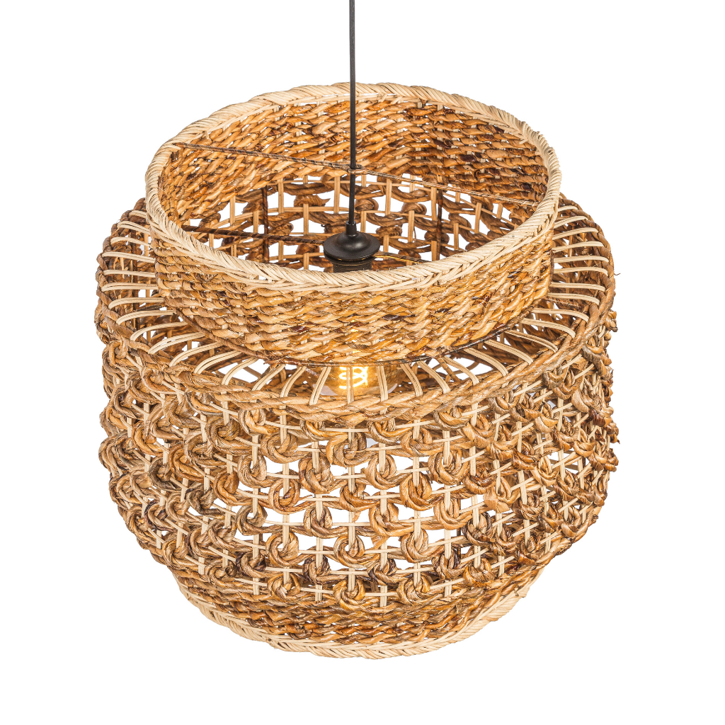 TINA - Suspension en feuilles de bananier D53*H45cm