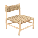 TOKA - Fauteuil en bois et corde - L65cmxP65cmxH75cm