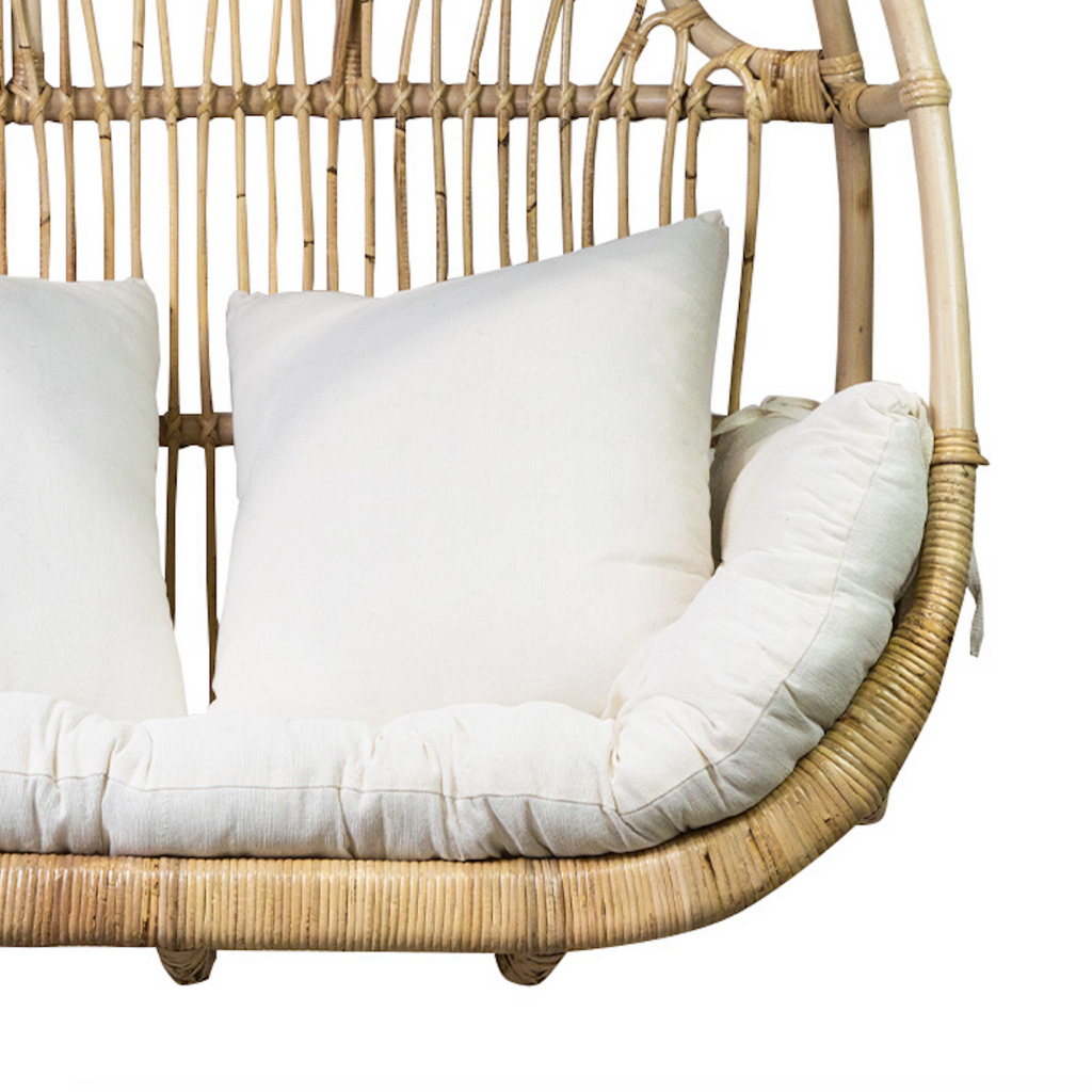 UBUD- BALANCELLE en rotin 2 places avec coussins