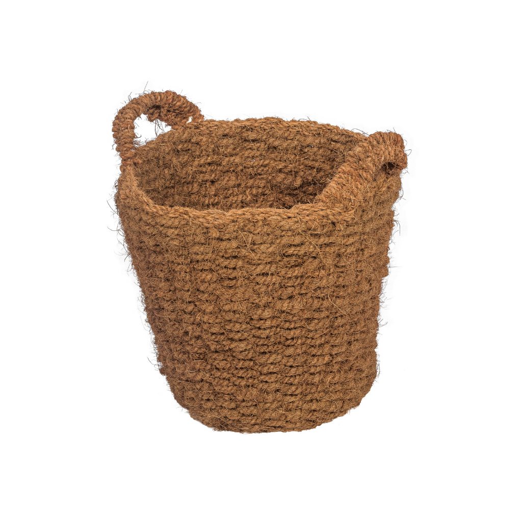 VERO - Panier avec hanse en fibre de coco D.30 cm