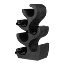 VINO - PORTE BOUTEILLE en bois de suar NOIR L28*l19*H52cm