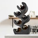 VINO - PORTE BOUTEILLE en bois de suar NOIR L28*l19*H52cm