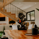 VINO - PORTE BOUTEILLE en bois de suar NOIR L28*l19*H52cm