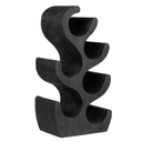 VINO - PORTE BOUTEILLE en bois de suar NOIR L28*l19*H52cm