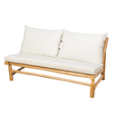 YAGO - Banquette en teck avec coussin outdoor L140*l79*H75cm
