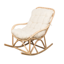 YASPER - Fauteuil en rotin à bascule L100 l65 h98