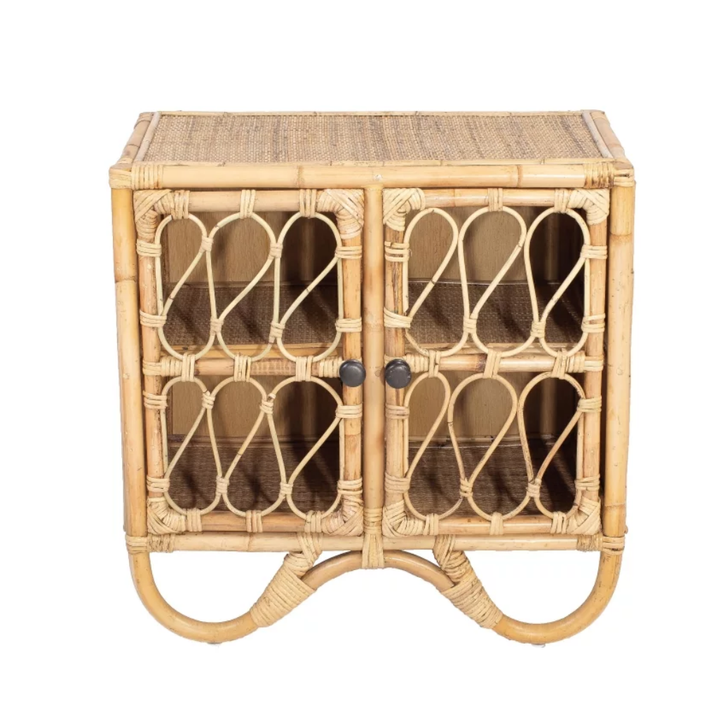 YOGY - Petit console en rotin L60xl35xh60cm