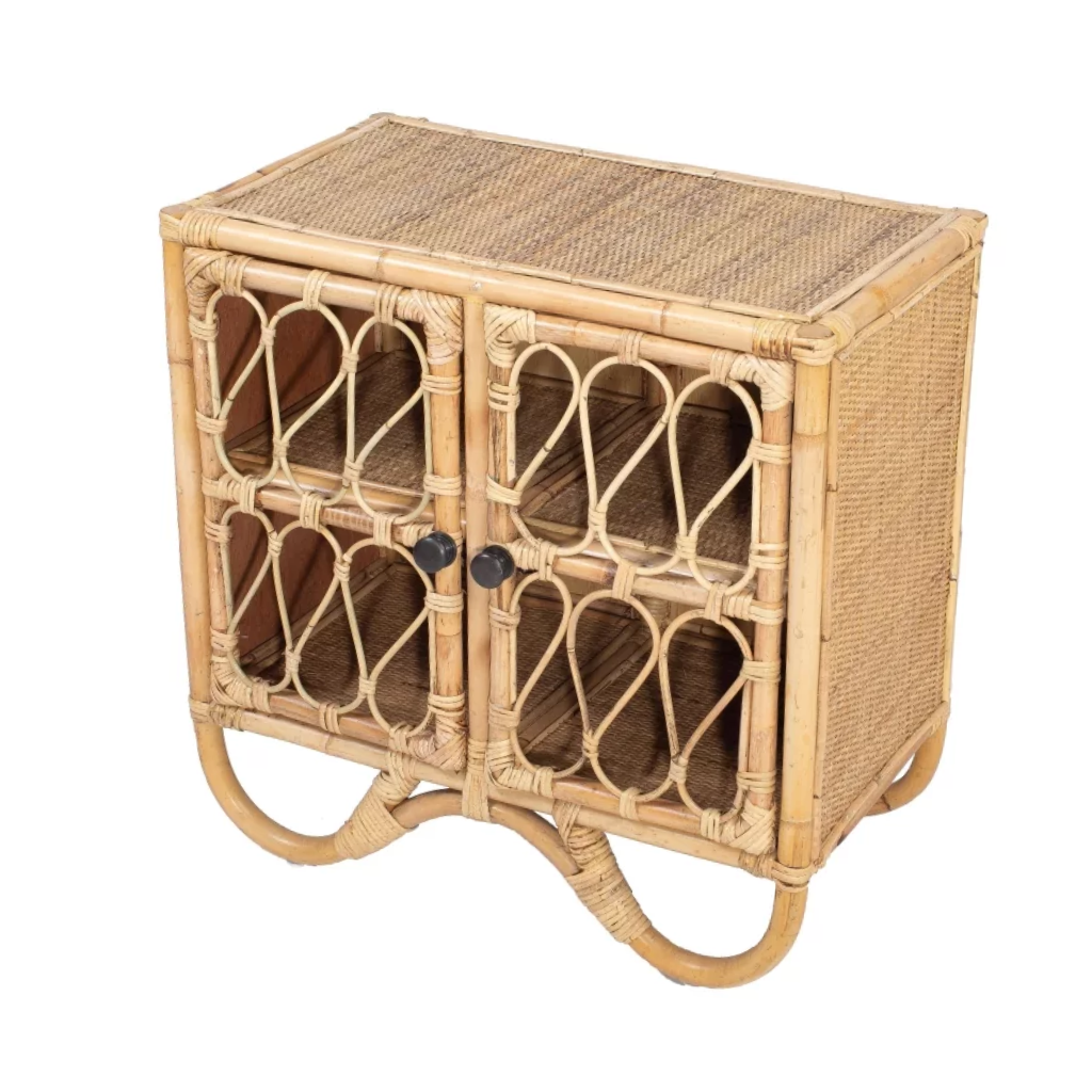 YOGY - Petit console en rotin L60xl35xh60cm