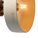 YVETTE TAILLE M - Applique murale en terre cuite blanche D29xH6,5cm