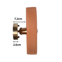 YVETTE TAILLE M - Applique murale en terre cuite ocre D29xH6,5cm