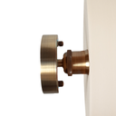 YVETTE TAILLE S - Applique murale en terre cuite Blanche D24xH6,5cm