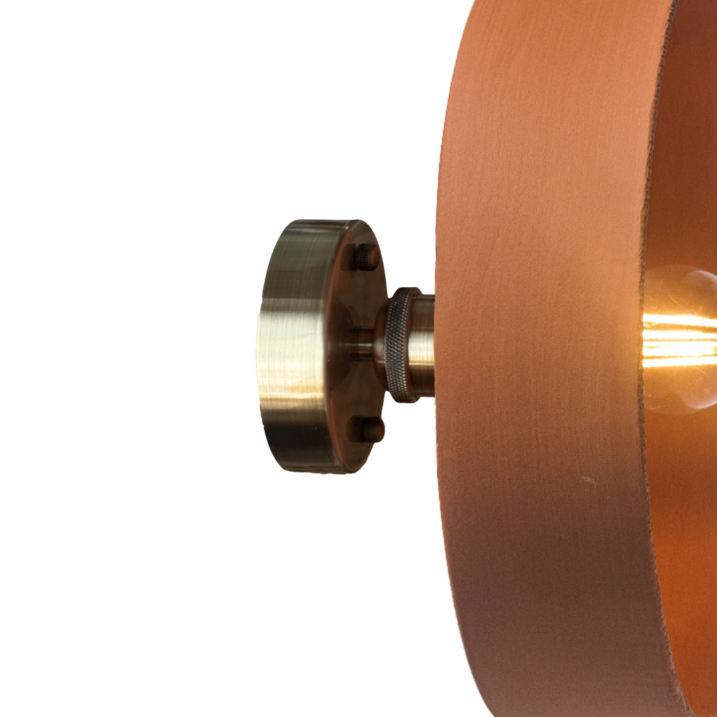 YVETTE TAILLE S - Applique murale en terre cuite Ocre D24xH6,5cm