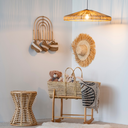 ESSO - Suspension en rotin  D70cm H15cm