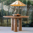 PASSION - Suspension en rotin Taille M  D100cm H28cm