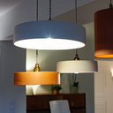 MICHELE TAILLE M- Suspension en terre cuite Blanche  D29cm H6,5cm