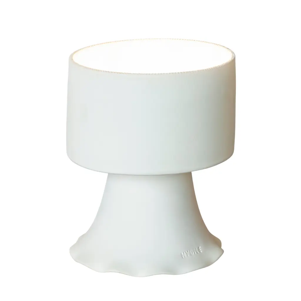 ONDA - Lampe à poser en terre cuite blanche