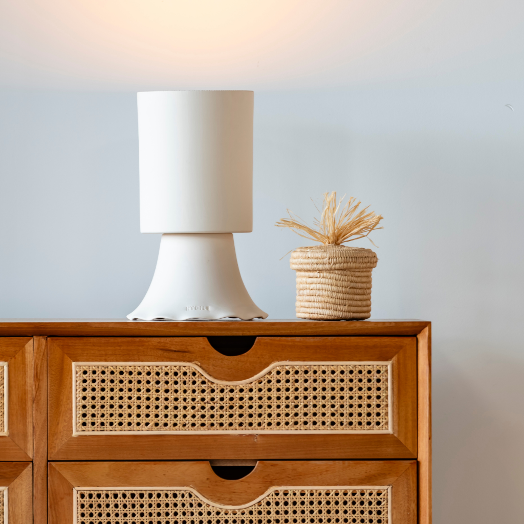 PAULA - lampe à poser en terre cuite blanche