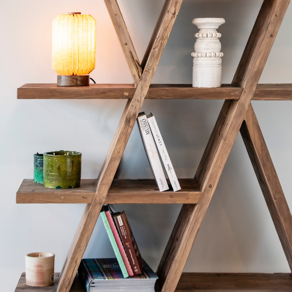 ERIS - Petite lampe à poser en lin et bois