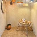 LOUK - Petit banc déco en rotin L65 l40 h60 cm