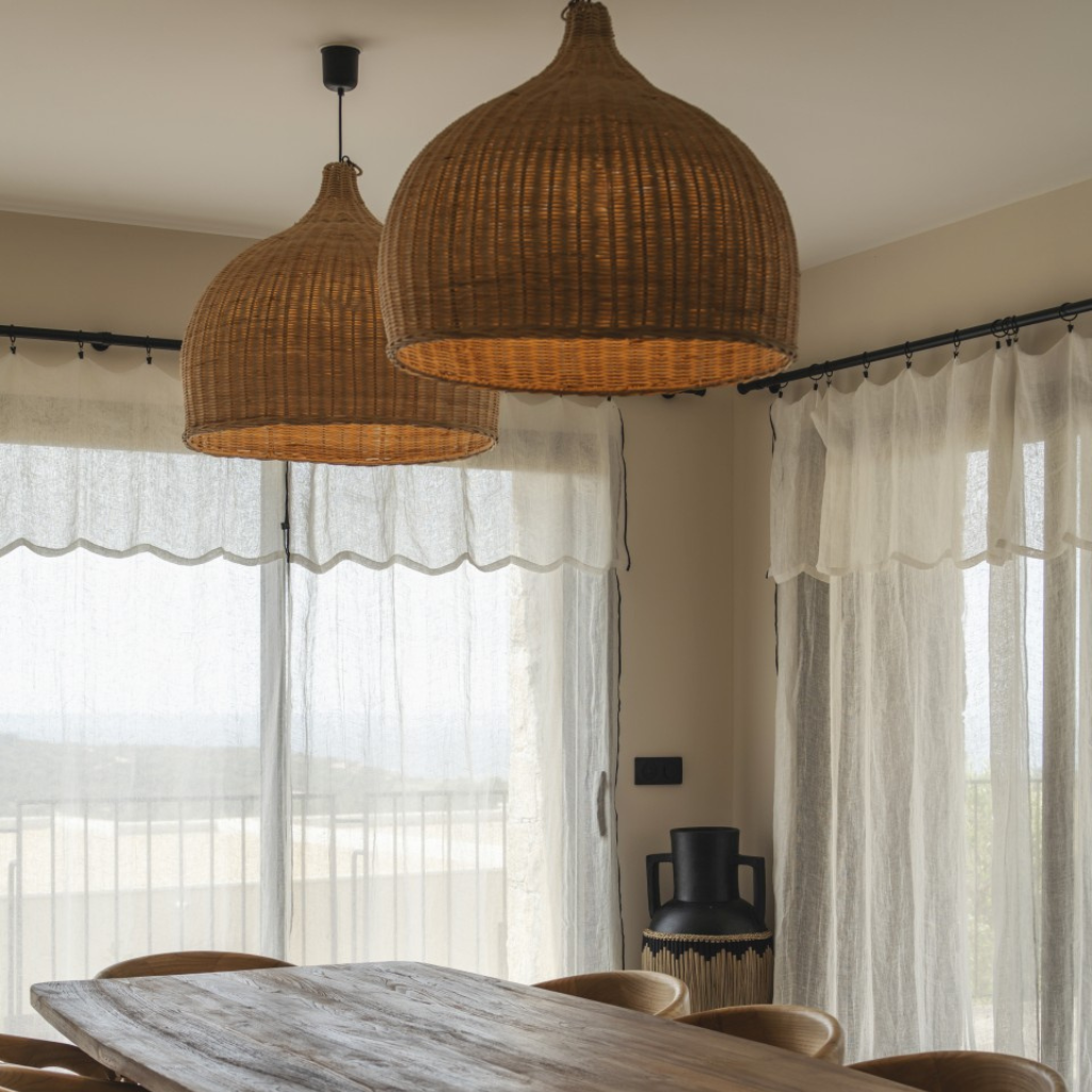 MAYA - Suspension en rotin  D60cm H50cm