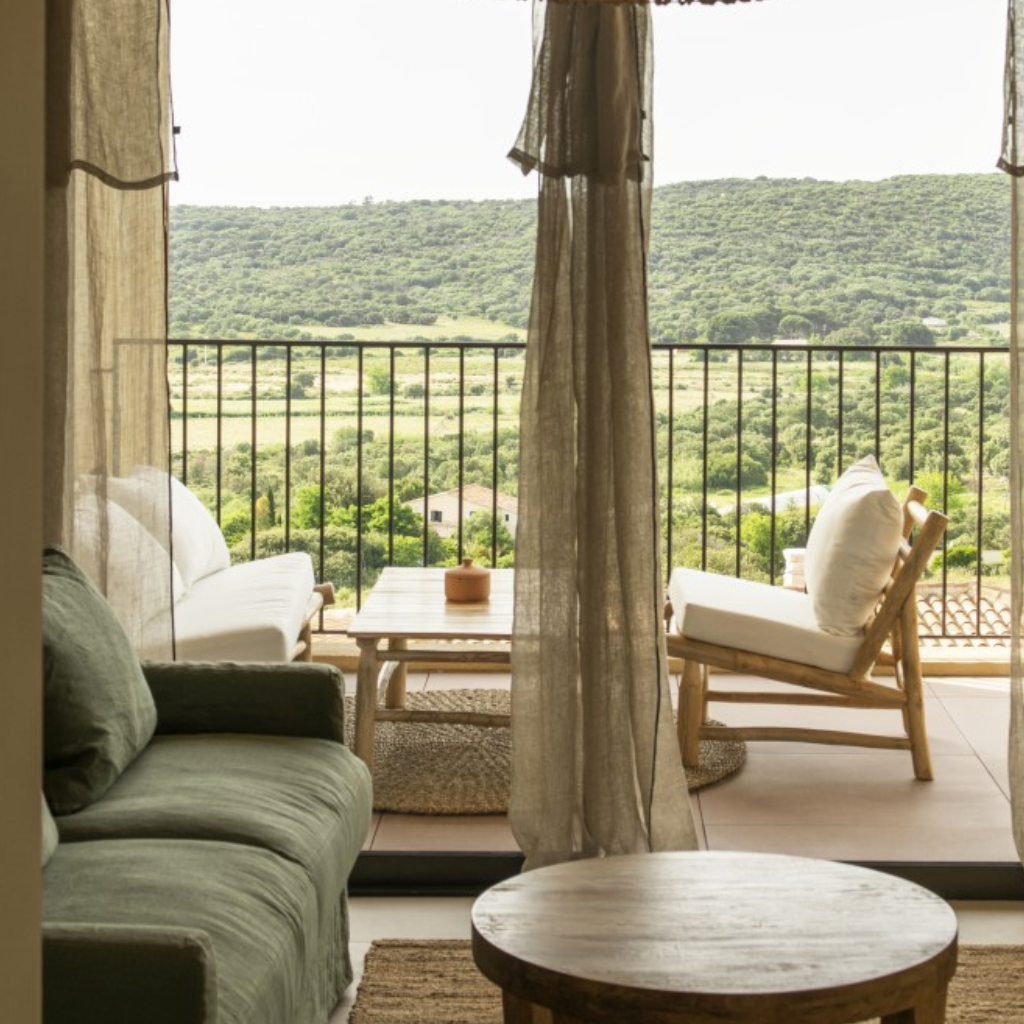 YAGO - Fauteuil en teck avec coussin outdoor  L70cml79cmH70cm