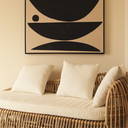 LULLI - Banquette design en rotin avec coussin  L174cml65cmH70cm