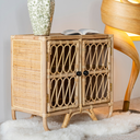 YOGY - Petit console en rotin  L60xl35xH60cm