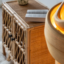 YOGY - Petit console en rotin  L60xl35xH60cm