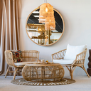 POP - Table basse ronde en rotin