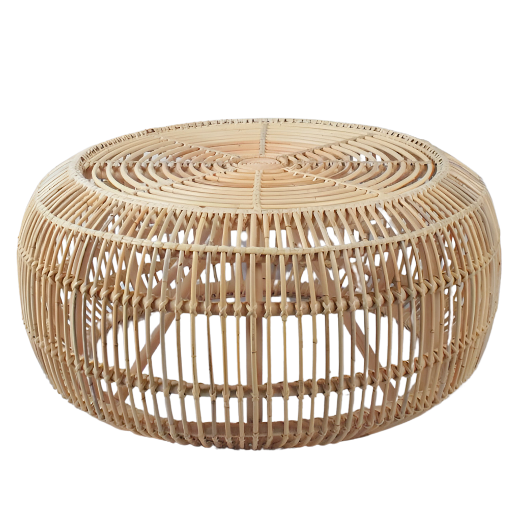 POP - Table basse ronde en rotin
