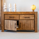 HECTOR - Meuble en teck recyclé 2 portes