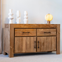 HECTOR - Meuble en teck recyclé 2 portes