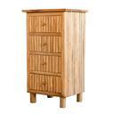 PIERRE - Chiffonnier 4 tiroirs en branches de teck