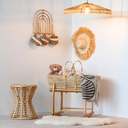 BALOU - Couffin tressé en feuilles naturelles doum