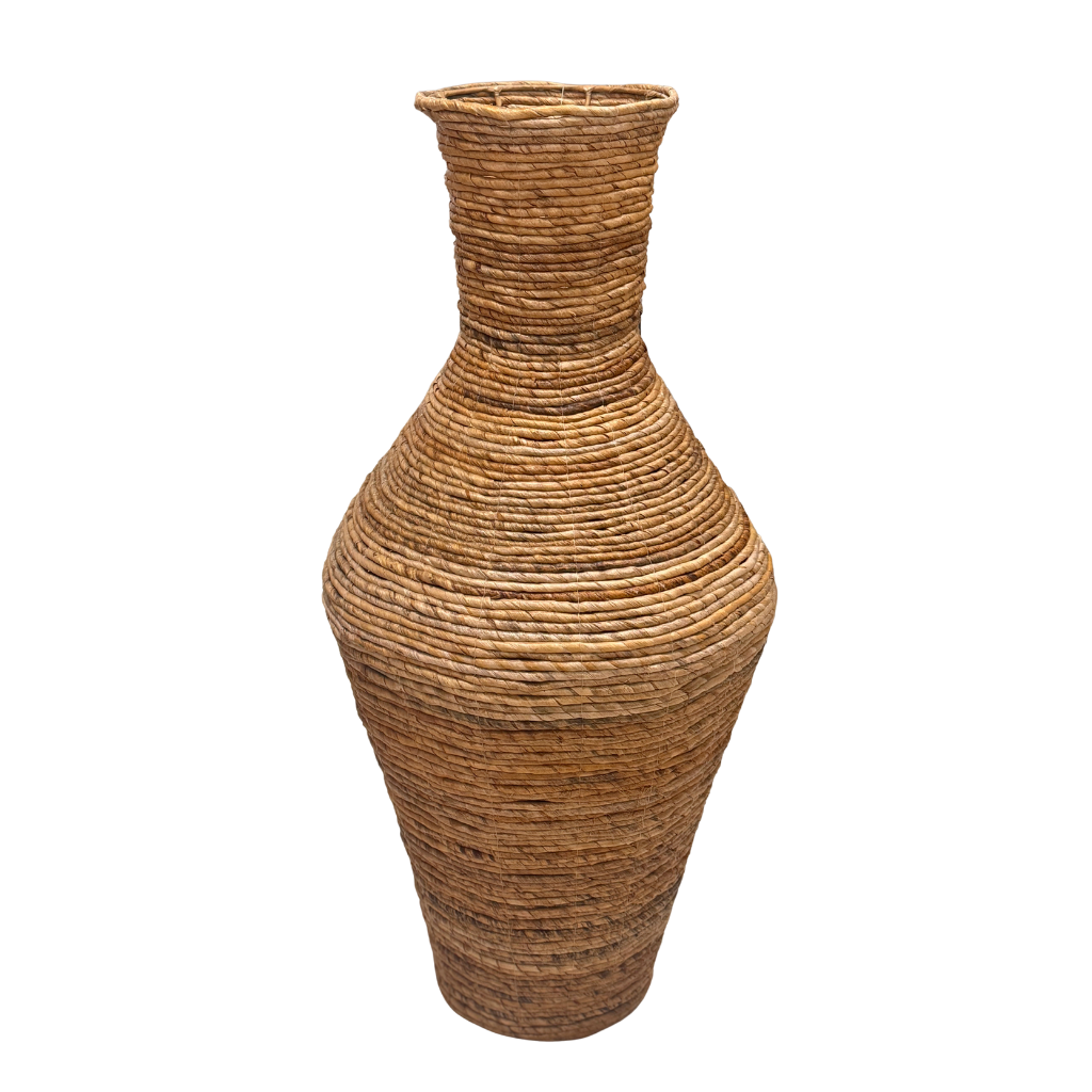 JONQUILLE - Jarre en feuilles de bananier