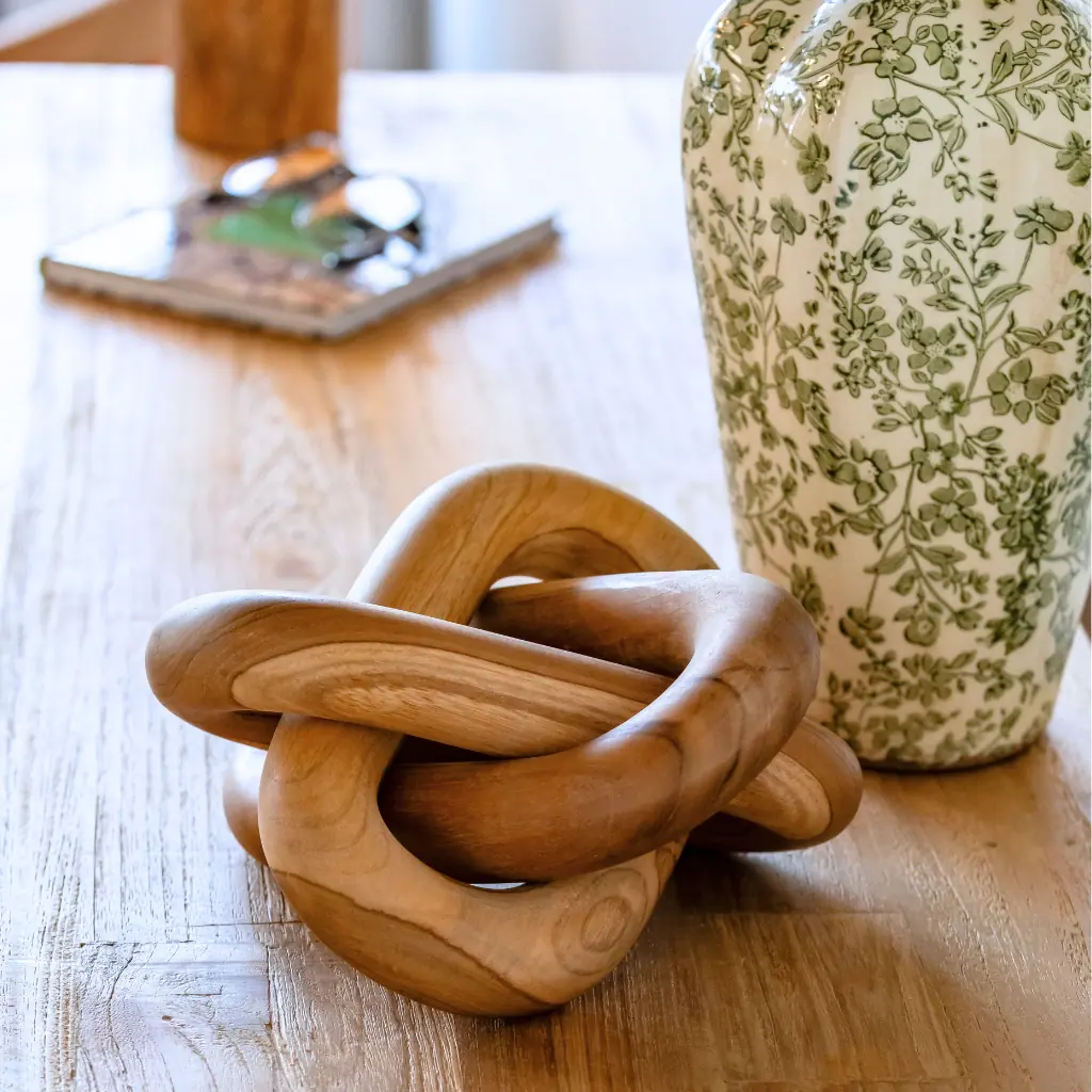 CARRA - objet décoratif en teck