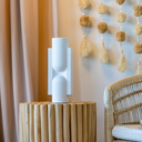 RECIF - Petit vase en terre cuite blanc M1