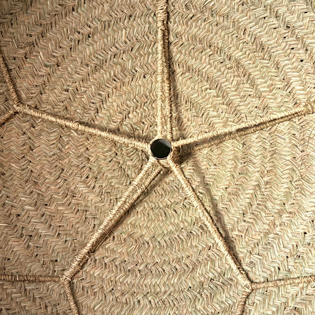 OMBRA - Parasol avec support en doum et pieds métallique