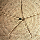 OMBRA - Parasol avec support en doum et pieds métallique