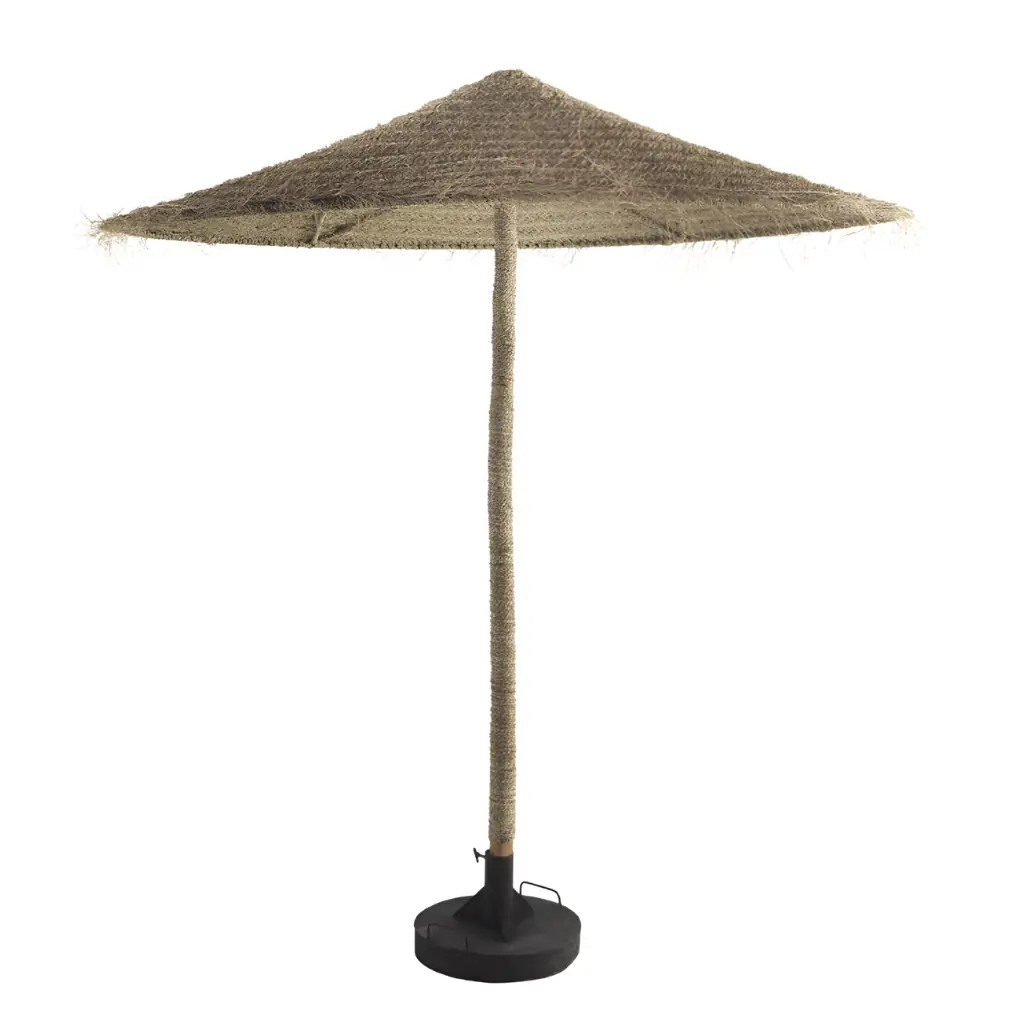 OMBRA - Parasol avec support en doum et pieds métallique
