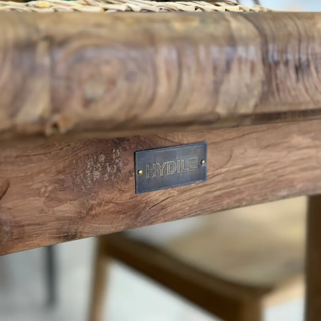 VASCO M - Table rectangle en teck recyclé