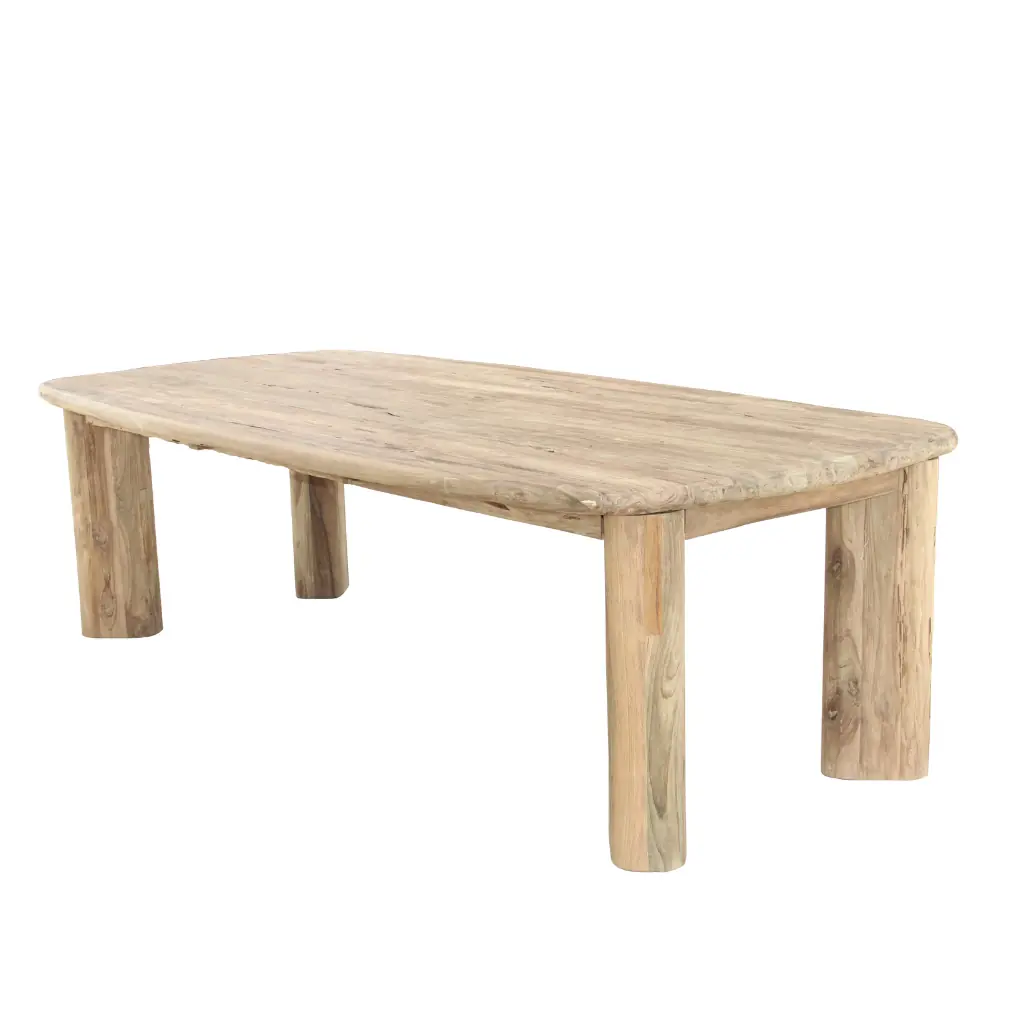 VASCO M - Table rectangle en teck recyclé
