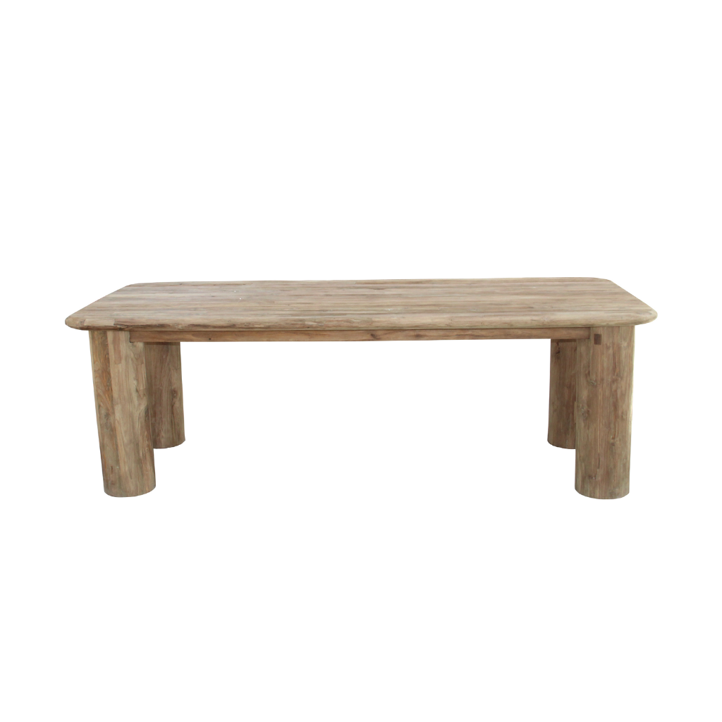 VASCO M - Table rectangle en teck recyclé